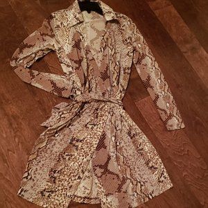 Women's Elegant Animal Color Dress .